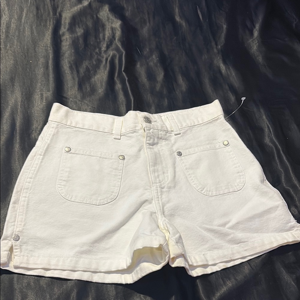 Women's White Denim Shorts